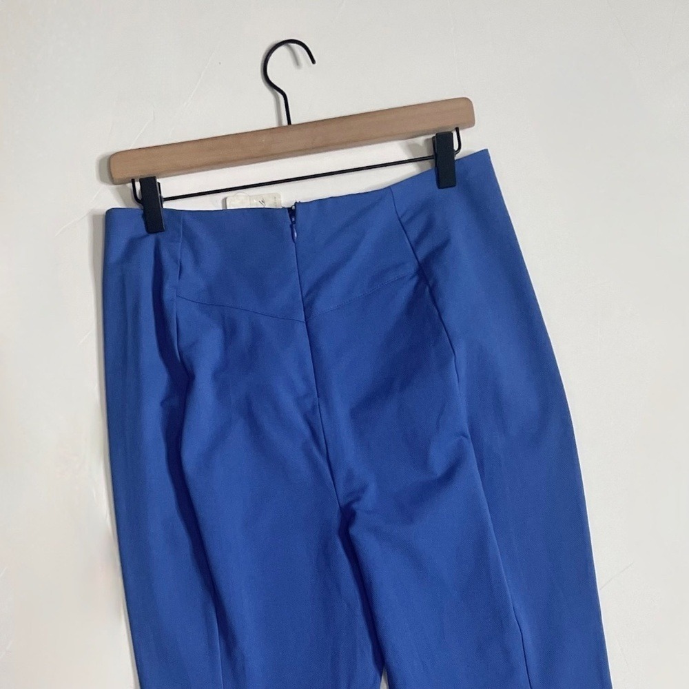 NWT! FREE PEOPLE Real Deal Split Flare Pants Blue High Rise Waist Stretch Medium - Picture 9 of 15